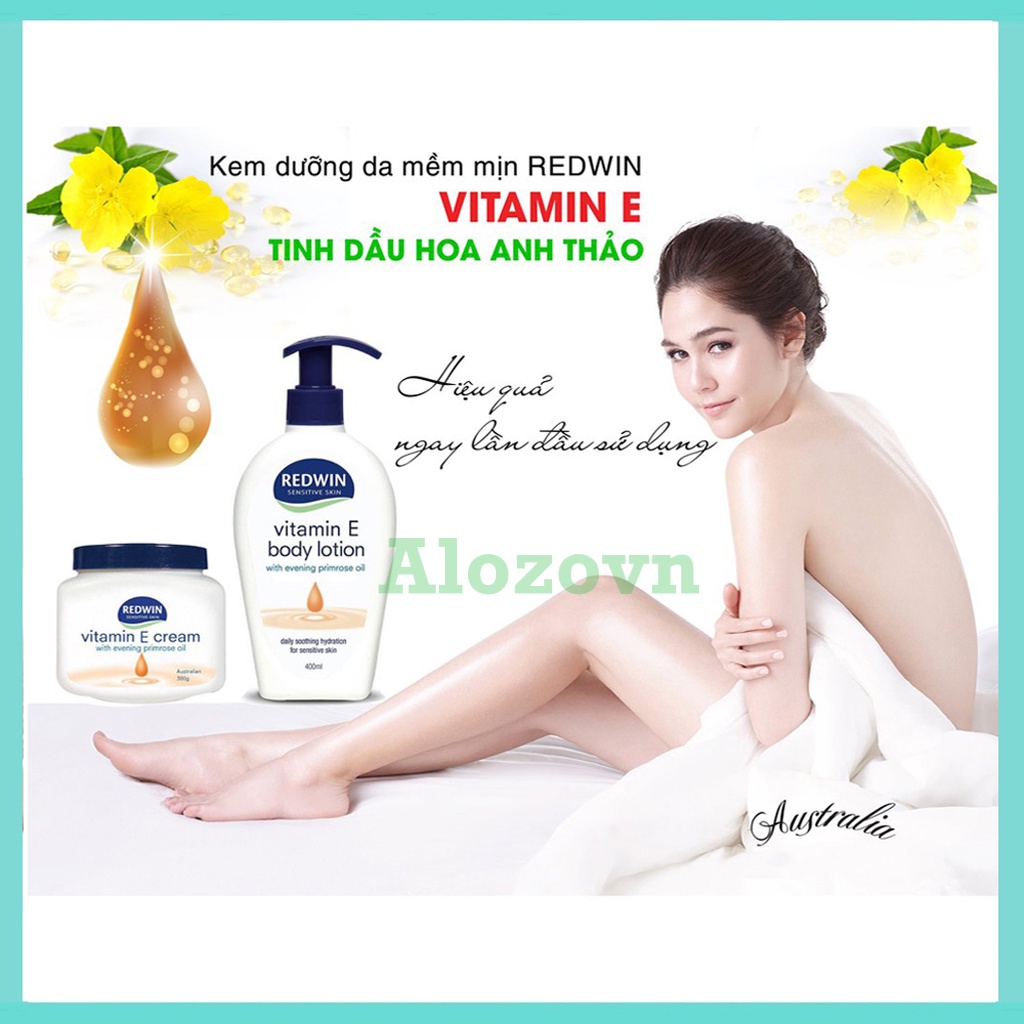 Kem dưỡng Redwin Vitamin E Cream Úc chính hãng hộp 300g