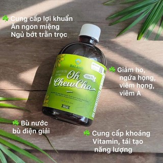 Nước trái cây lên men - Oh chewcha bạc hà (chai 500ml)