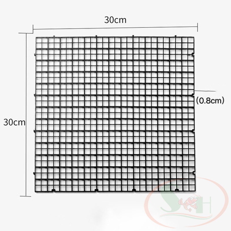 Vĩ nhựa lưới caro đa năng làm vách ngăn nắp đậy bể cá tường rêu bán cạn