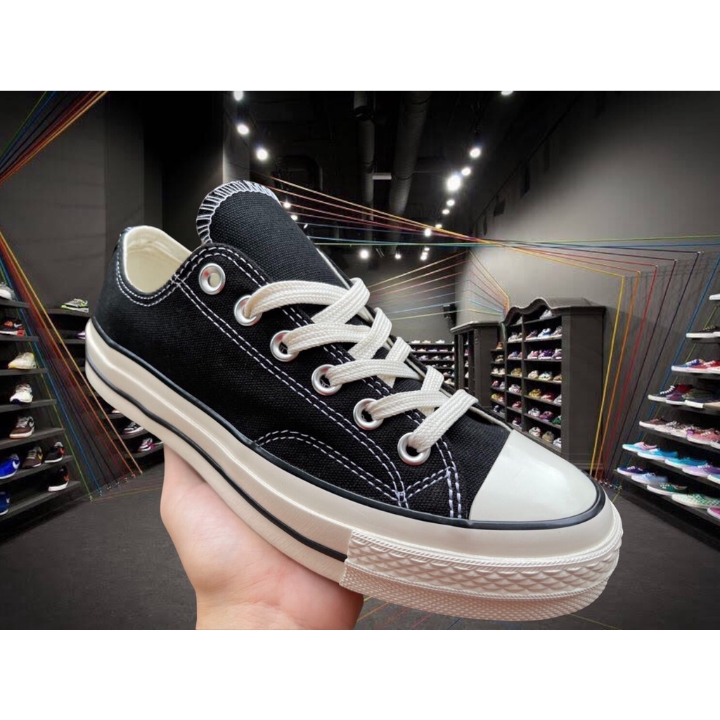 Giày Thể Thao Nam Nữ - Giày Converse CV 1970 Cổ Thấp Đen Thời Trang Học Sinh Đi Học 💝