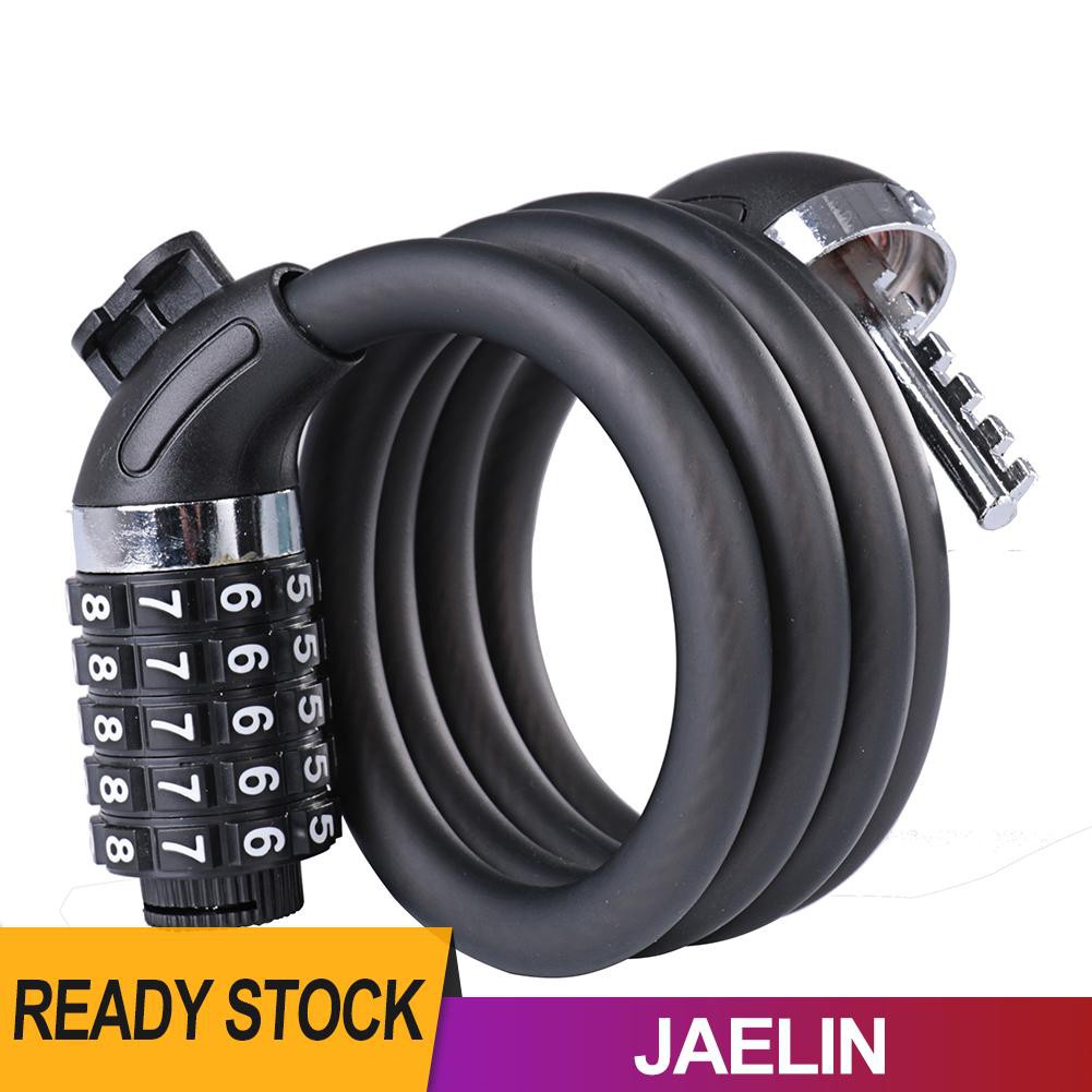 JAE WHEEL UP Anti Theft Cycling Steel Cable Lock Security MTB Bicycle Padlock