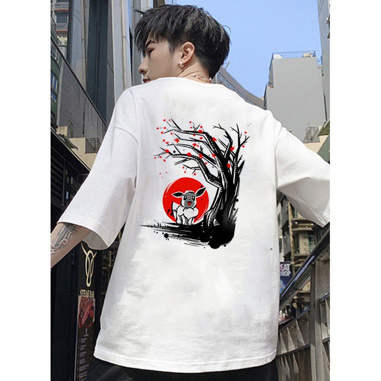 Áo thun unisex form rộng Nhật Bản đẹp độc lạ phong cách cá tính vải dày mịn 2019T2341