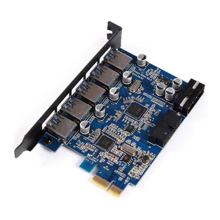 Card chuyển đổi Pcie to usb 3 0 7 Port USB 3.0 cho máy tính bàn ORICO PVU3-502I -DC689