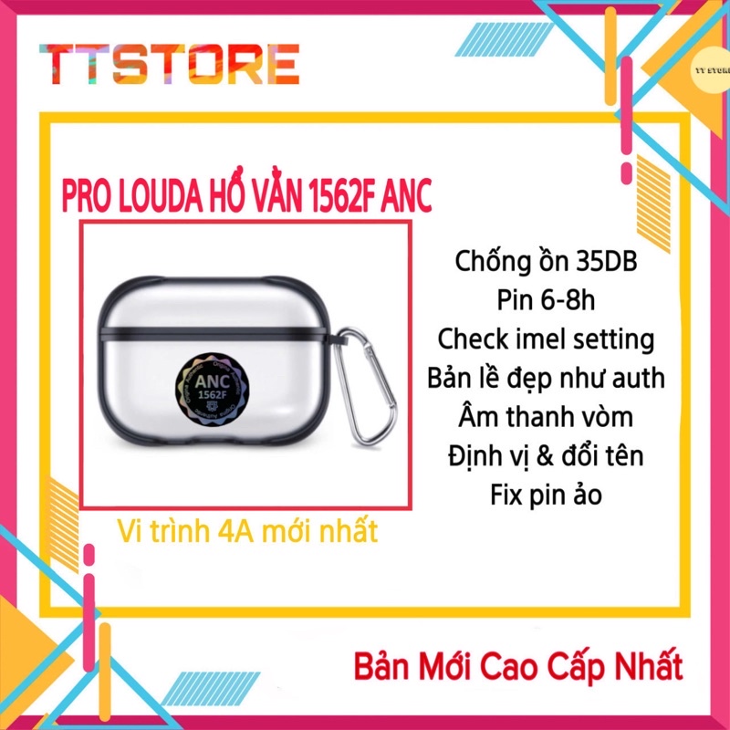 Tai Nghe Chống Ồn 35DB Louda Hổ Vằn 1562F ANC | Pin 8h | Âm Thanh Vòm | Hồng Ngoại | Định Vị Đổi Tên Cao Cấp