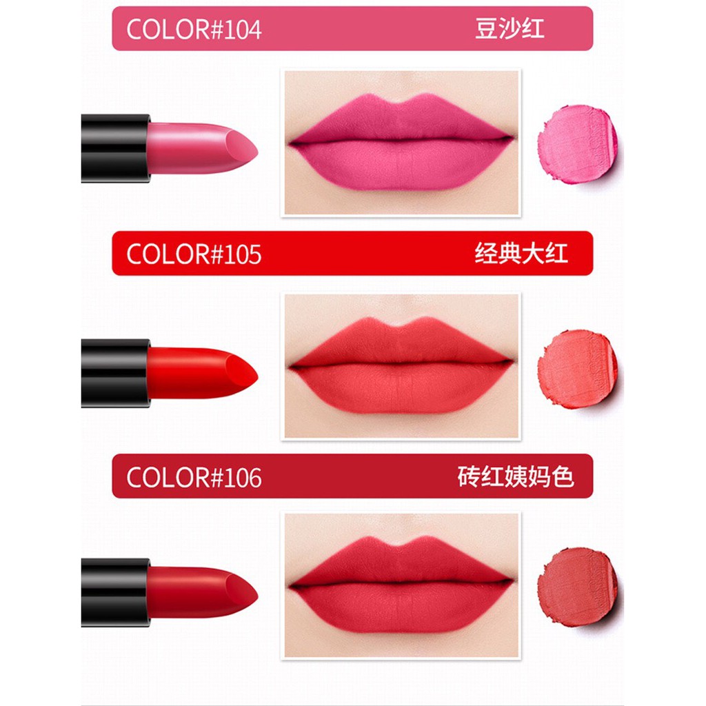 Son Lì BIOAQUA Velvet Matte Lipstick 3.8g | BigBuy360 - bigbuy360.vn