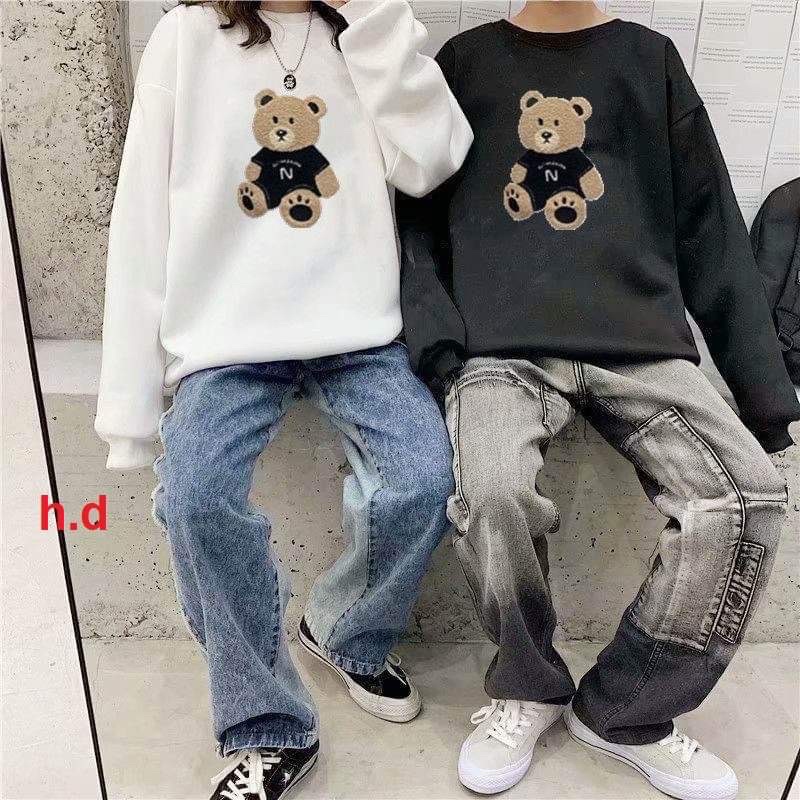 Áo nỉ bo gấu áo đen HD12