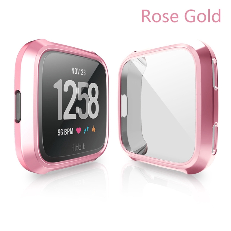 Ốp lưng silicon kiểu dáng đơn giản sang trọng dành cho đồng hồ thông minh Fitbit versa