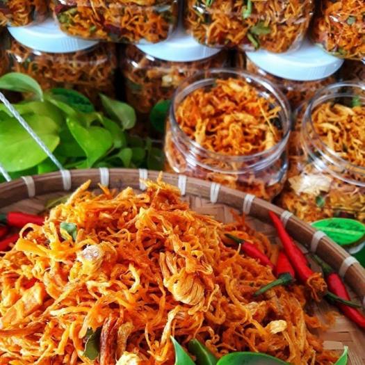 Hộp 500gr Khô Gà Lá Chanh Xé Cay