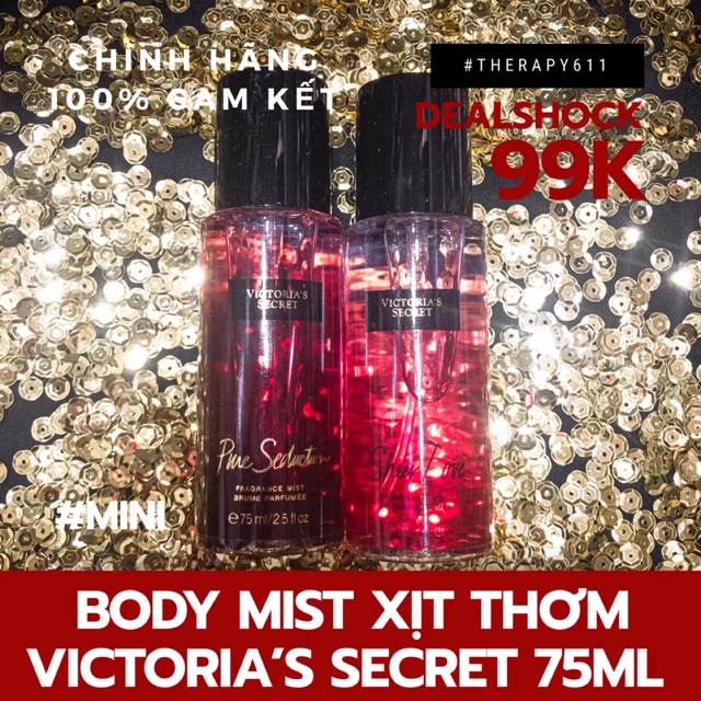 "HOT"...  Xịt Thơm Victoria’s Secret Mini Pure Seduction & Sheer Love✨::..75ml