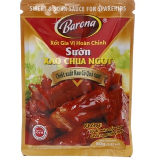 Sốt gia vị sườn xào chua ngọt Barona