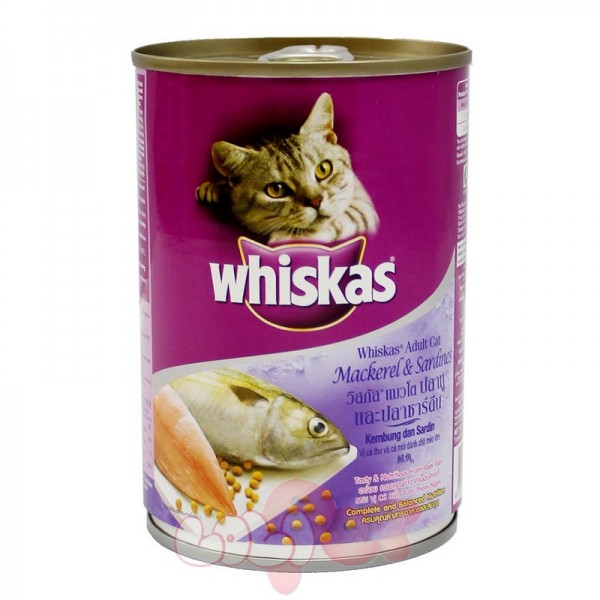 pate lon whiskas 400g cá thu và cá biển