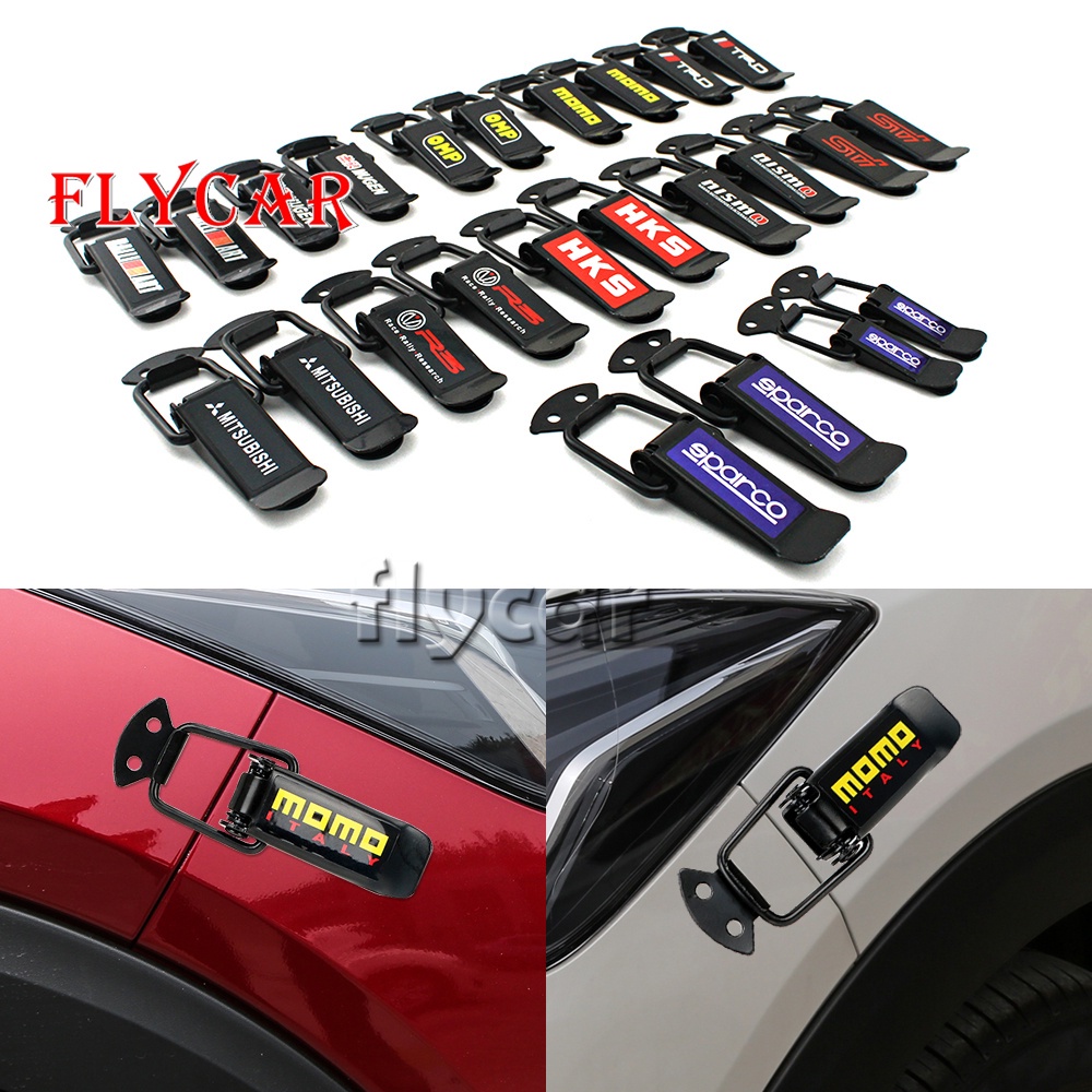 Set 2 Kẹp Khóa Cố Định Tấm Cản Trước Xe Hơi Sparco Mugen Nismo MOMO Ralliart HKS OMP TRD STI TYPE-R
