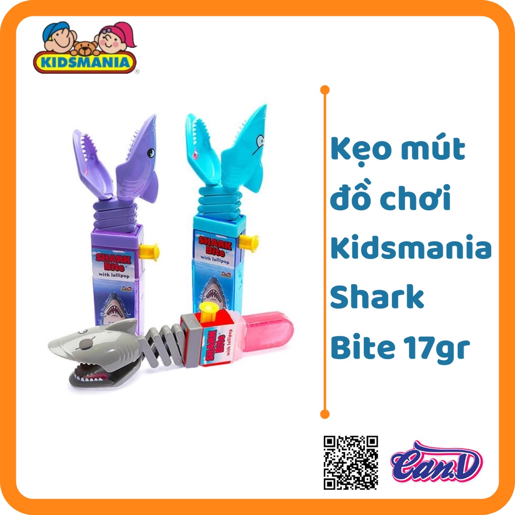 Kẹo mút đồ chơi Kidsmania Shark Bite 17gr