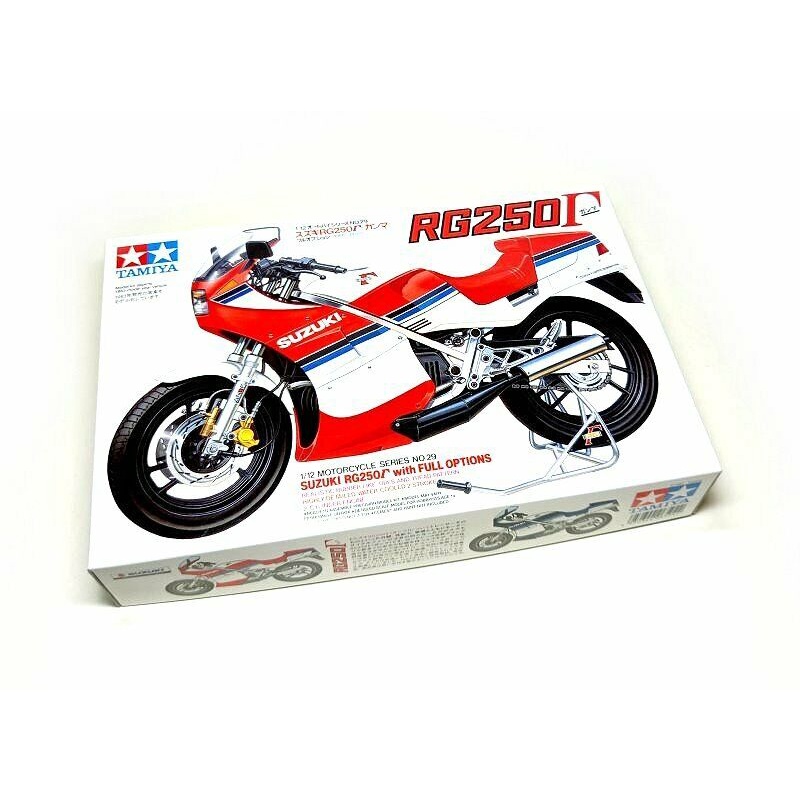 MÔ HÌNH XE MÔ TÔ 1/12 SUZUKI RG250 W/FULL OPTIONS KT14029 Tamiya