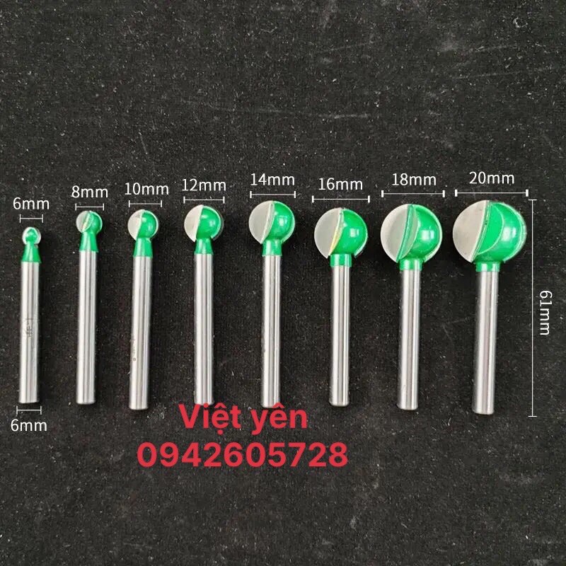 Bộ sản phẩm  mũi  đào hợp  kim  tạo lũa