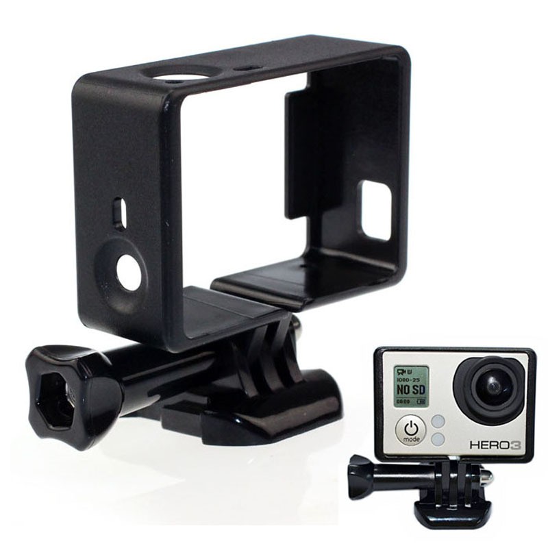 Khung viền nhựa Frame cho GoPro 3 3+ 4 black silver