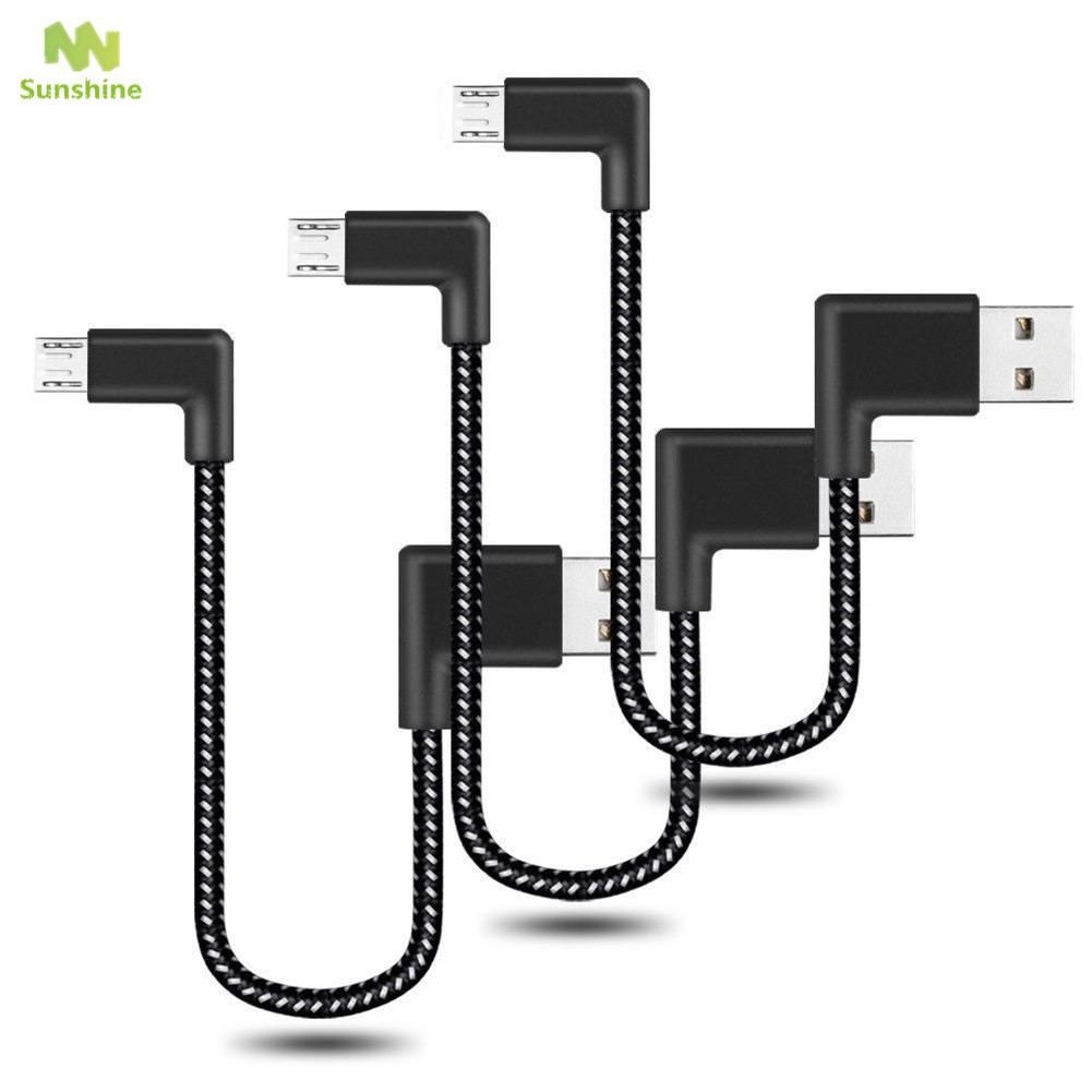 Cáp sạc đồng bộ dữ liệu bện nylon Micro USB 0.2M/1M/2M cho Android