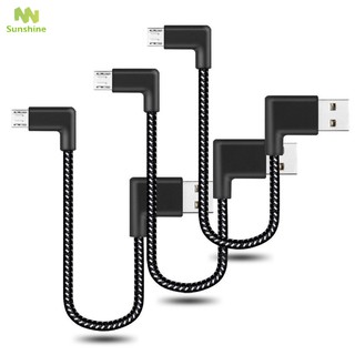 Cáp sạc đồng bộ dữ liệu bện nylon micro usb 0.2m/1m/2m cho android