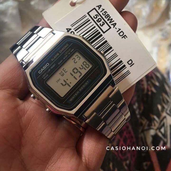 Đồng hồ casio nam nữ thời trang A159 WR mini huyền thoại siêu đẹp máy Nhật chống nước VW077 - Vemz Watch