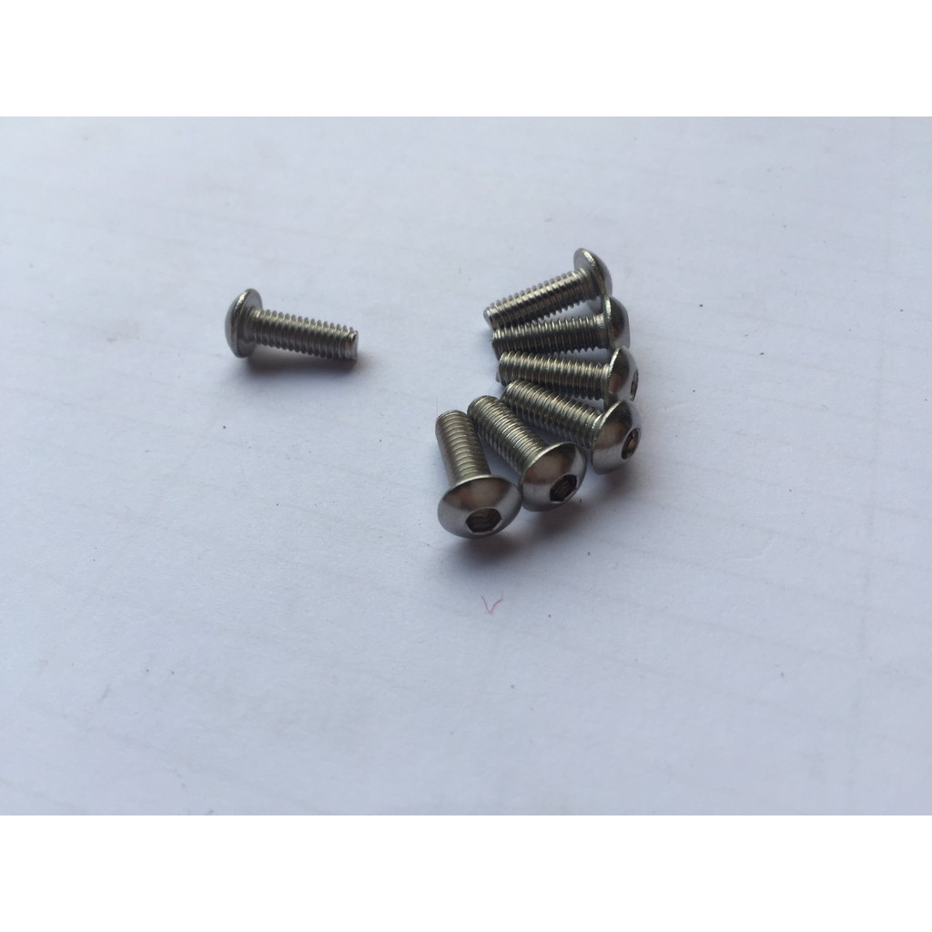 Ốc lục giác M4.0 mũ lồi dài 4/6/8/10/12/14/16/18/20mm
