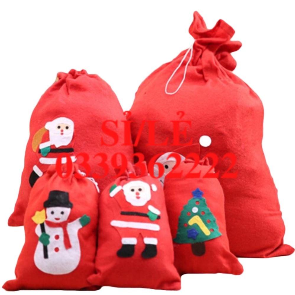 Christmas Santa Claus Snowman Gift Bag Fabric Large Shopping Bag MM  HAIANHSHOP