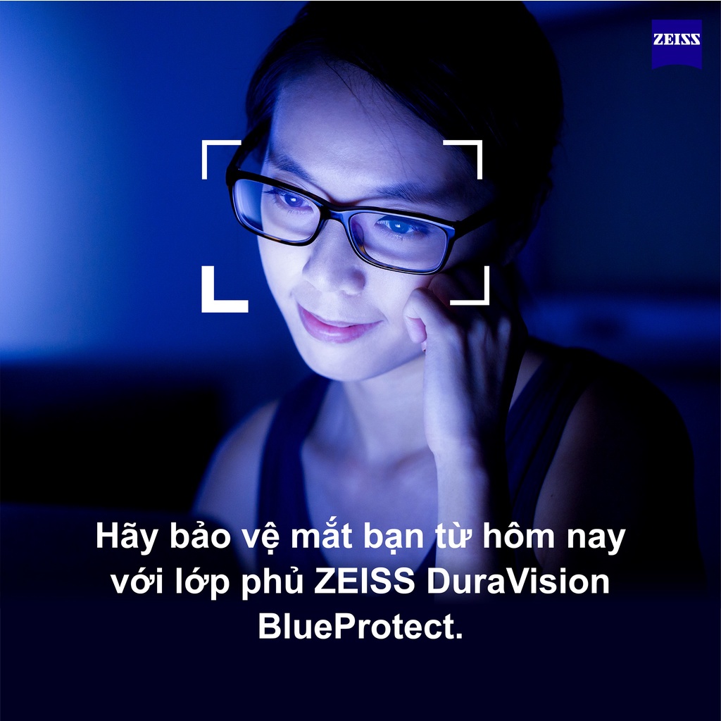 Tròng Kính Zeiss 1.56 Duravision Blue Protect UV Chính Hãng Đức