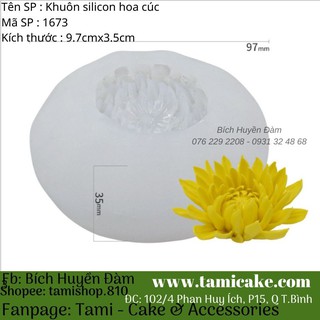 Khuôn silicon hoa cúc 1673