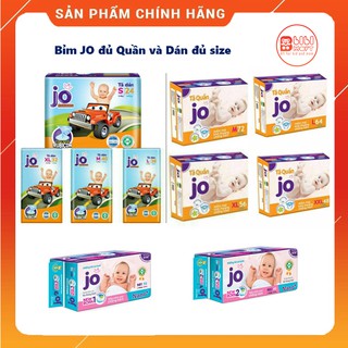  Bỉm quần bỉm dán jo đủ size NB S M L XL XXL   có đổi quà khi mua bỉm  . 