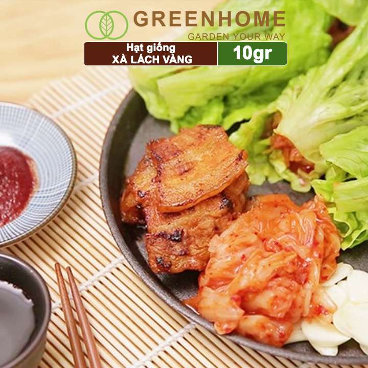 Hạt giống rau Xà lách vàng, gói 10g, dễ trồng, thu hoạch nhanh R13 |Greenhome