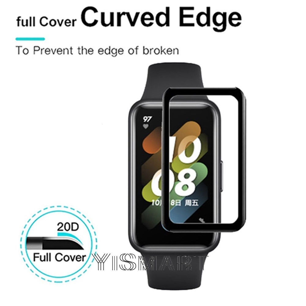 Miếng Dán Bảo Vệ Màn Hình Viền Cong 3D Cho Đồng Hồ Thông Minh Huawei Band 7 6 Pro