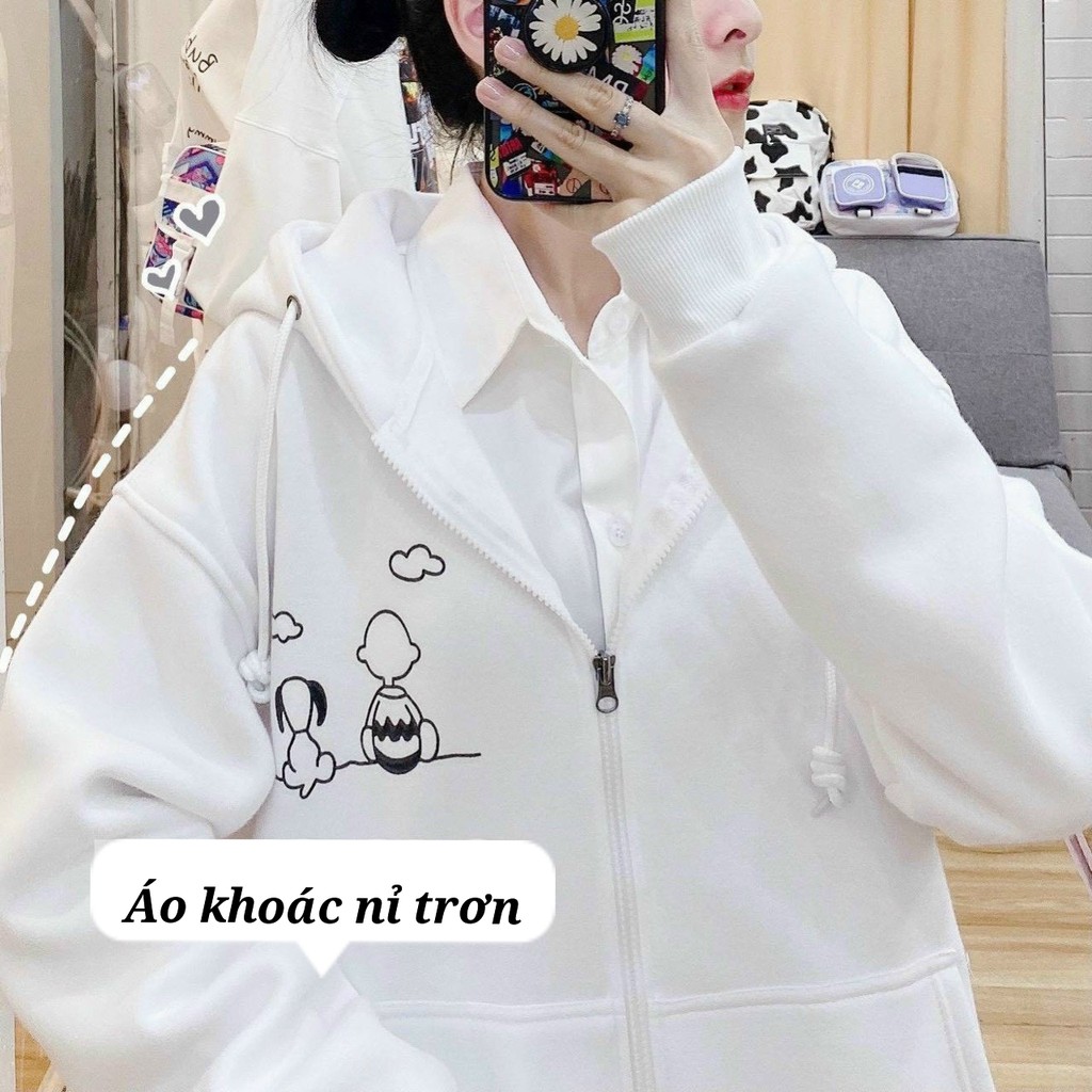 [Mã FAMAYWA2 giảm 10K đơn 50K] Áo Khoác Nỉ Ngoại In Chủ Tớ Free Size Cực Xinh Xắn | BigBuy360 - bigbuy360.vn