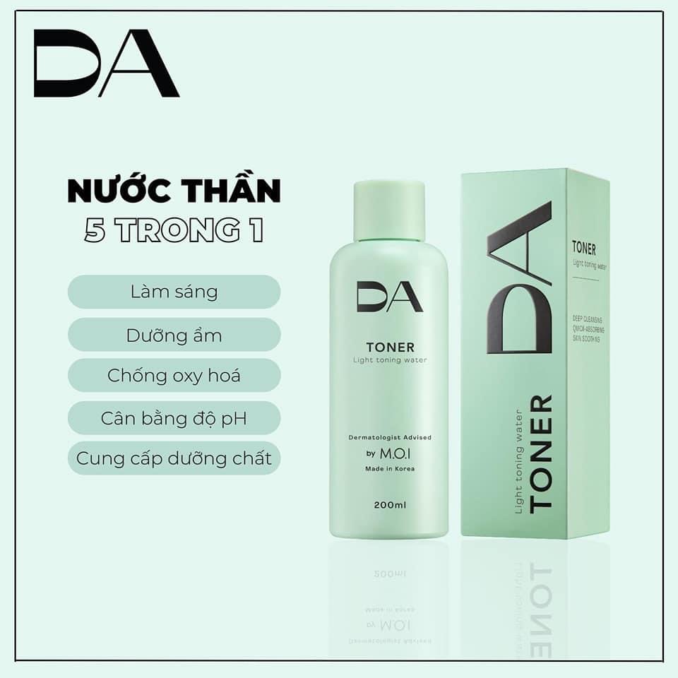 CHÍNH HÃNG - Toner D.A by M.O.I dưỡng da trắng sáng, mịn màng cấp ẩm tức thì - Bun cosmetic | BigBuy360 - bigbuy360.vn