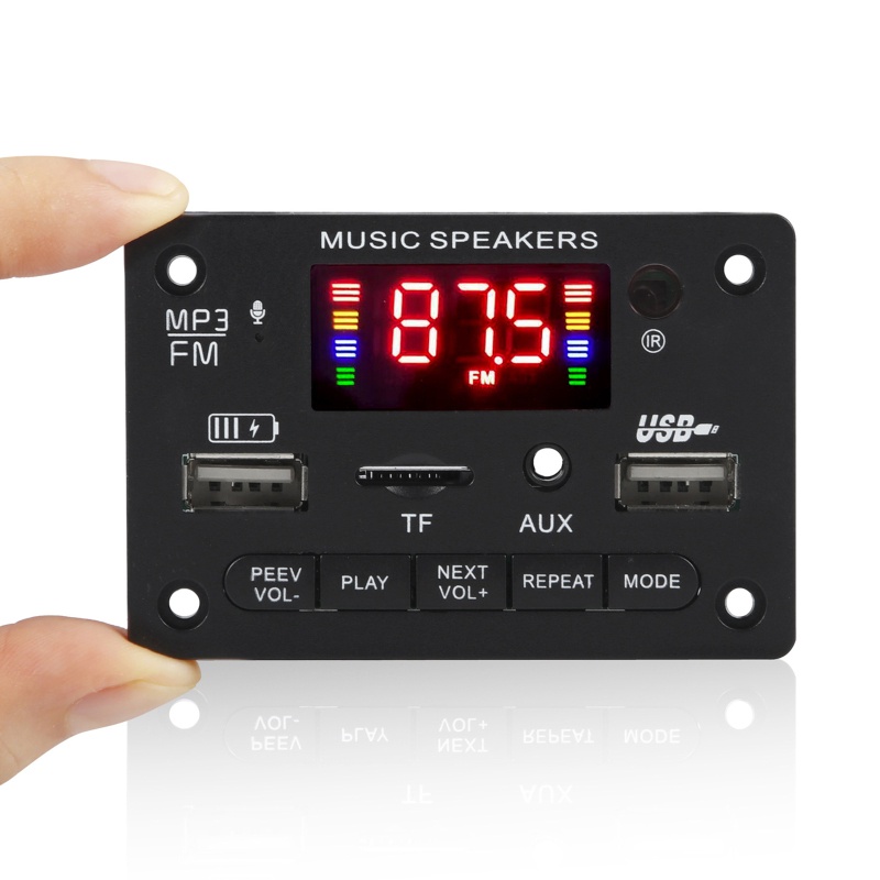Mô Đun Giải Mã Âm Nhạc Không Dây USB TF AUX FM Radio 7V-23V