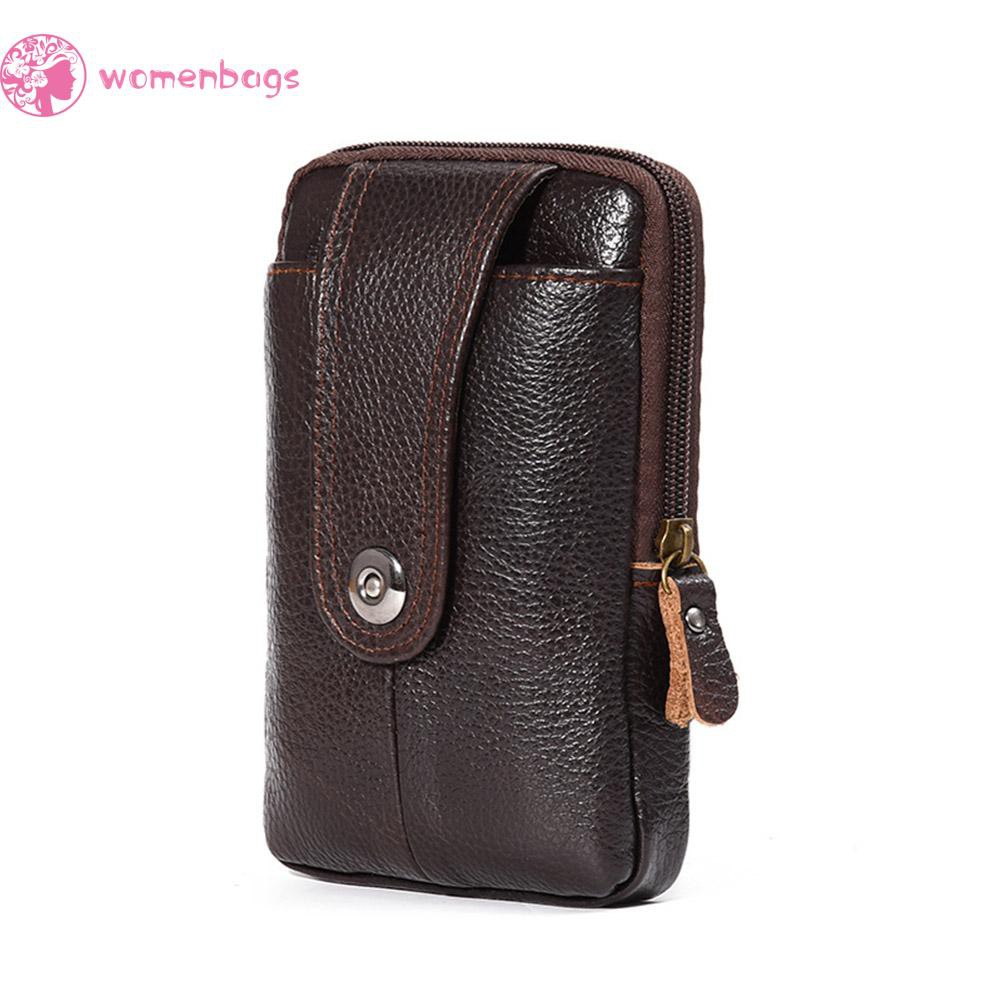 Túi Da Bò Đeo Hông Nhỏ Màu Trơn Dùng Để Đựng Điện Thoại | BigBuy360 - bigbuy360.vn