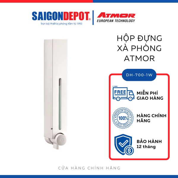 Hộp nhấn xà phòng (hộp đựng nước rửa tay) Atmor DH-700/DH-725