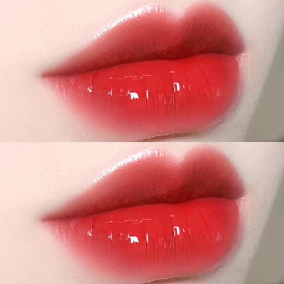Son Kem YSSL Rouge Pur Couture Glossy Stain Laque Màu 54 - Đỏ Cam Fullsize Box