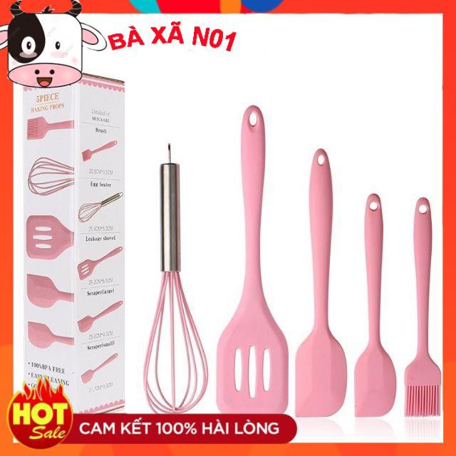 Bộ dụng cụ Silicone 5 món nhà bếp tiện lợi