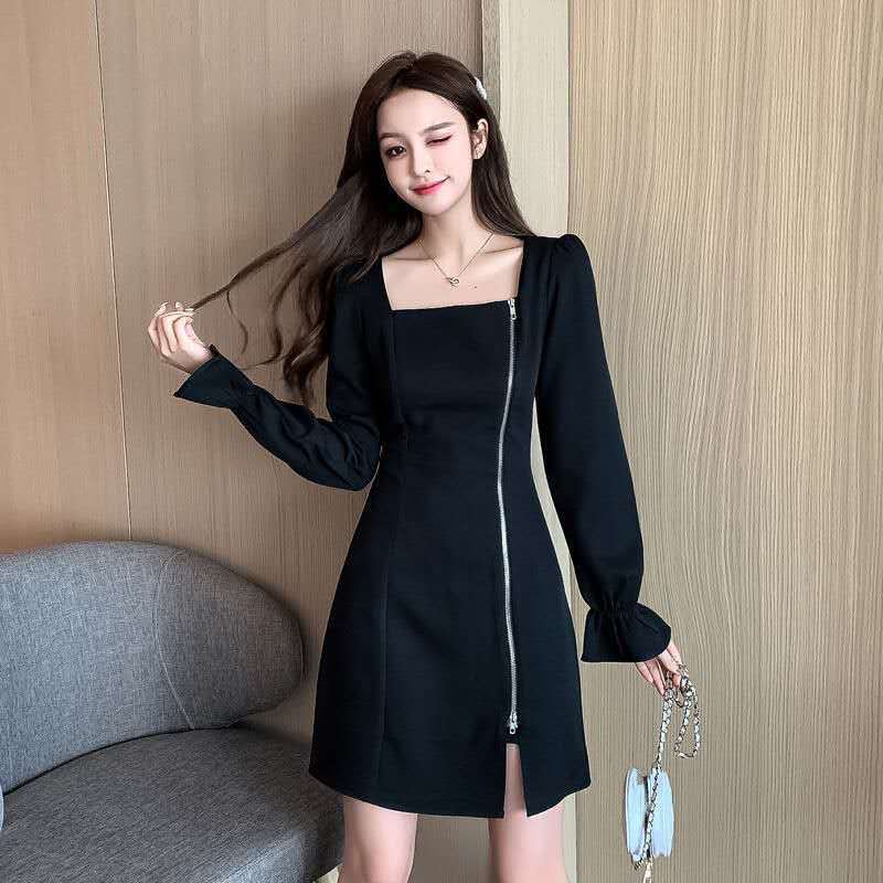 Đầm tay phồng cổ vuông phong cách hợp thời trang cho nữ | BigBuy360 - bigbuy360.vn