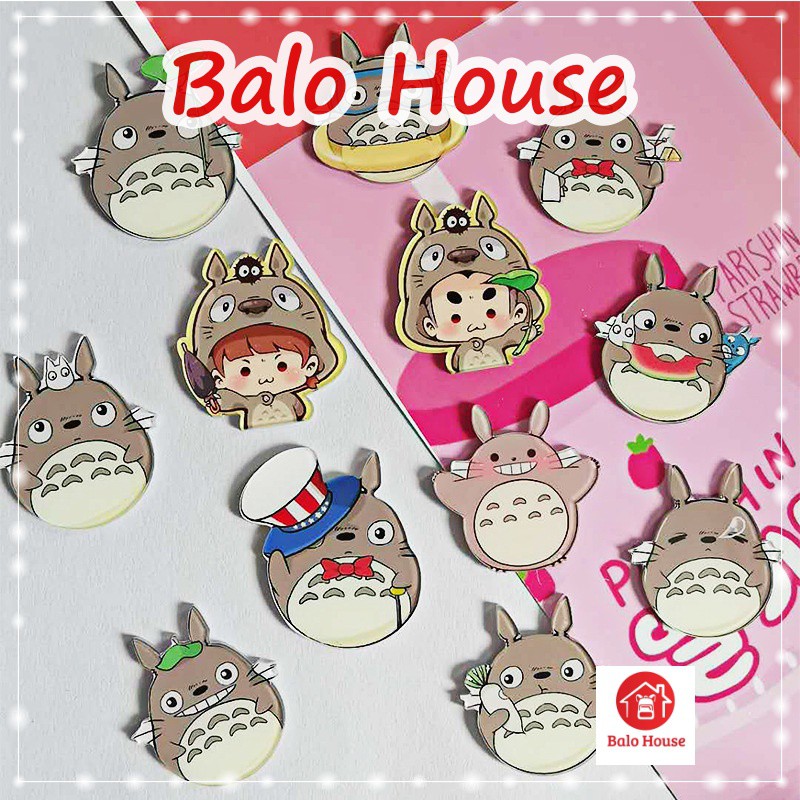 Sticker cài cặp, balo, túi áo nhiều mẫu xinh xắn Totoro - BALO HOUSE