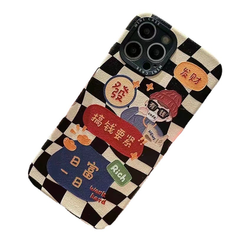 Ốp Điện Thoại Mềm In Chữ Money Rich Wife Cho iPhone13 / 14 Pro max 11 / 12pro X / XR XSMAX 8p