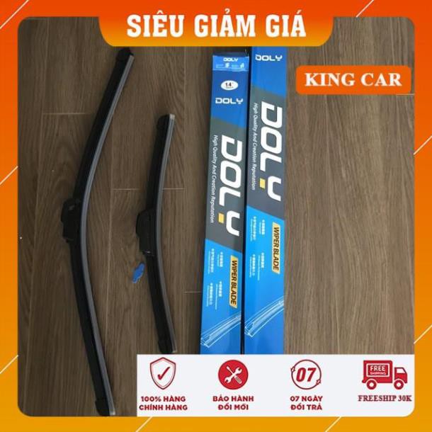 Gạt mưa xe ô tô, gạt mưa silicone Doly chính hãng- gạt sạch, êm ái, hiệu quả - Shop KingCar