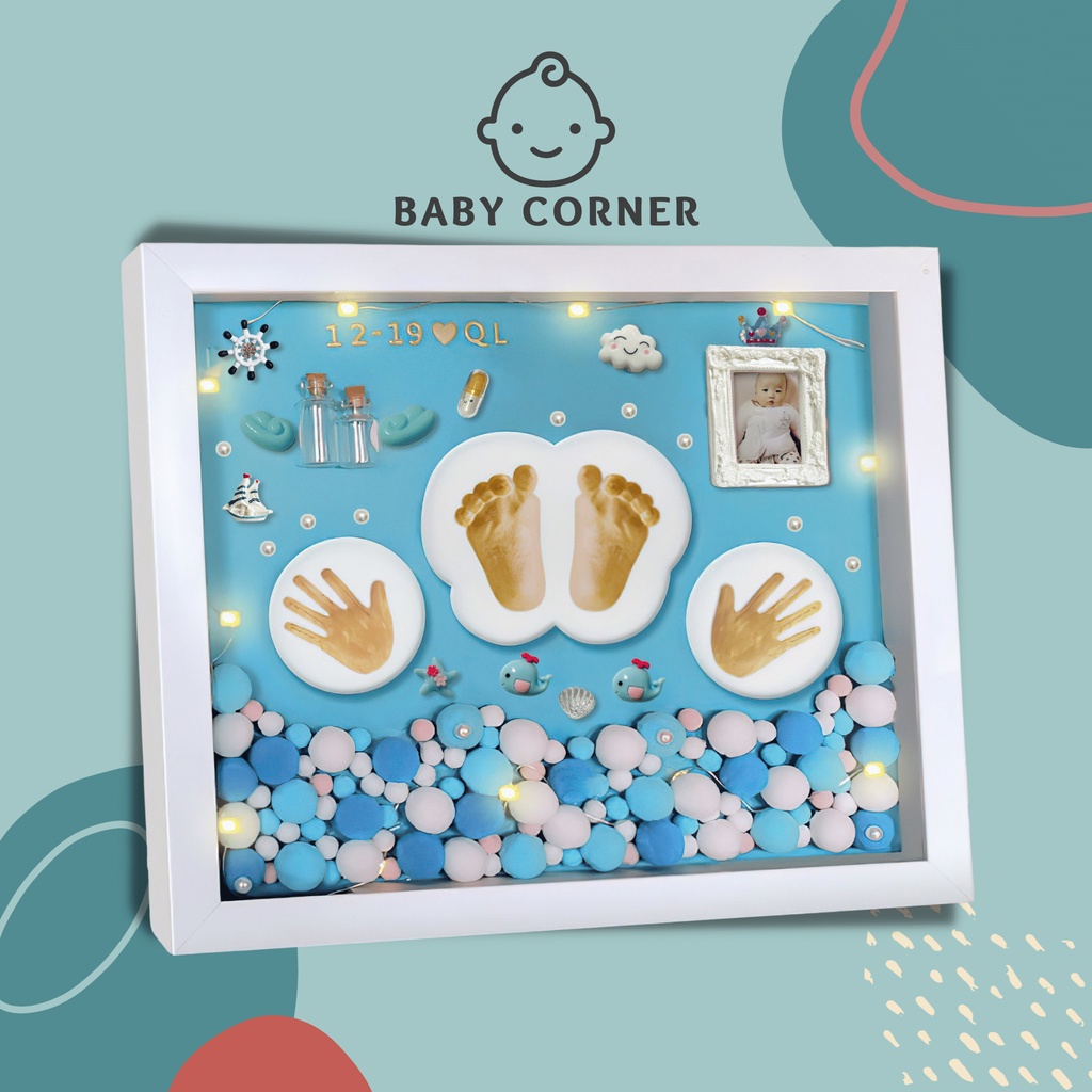 👼🏻 Bộ in dấu chân tay cho bé 👧🏼
