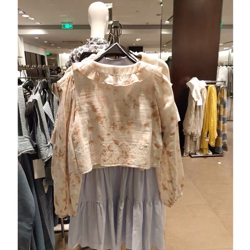 Áo blouse hoa nhí Zara xuất