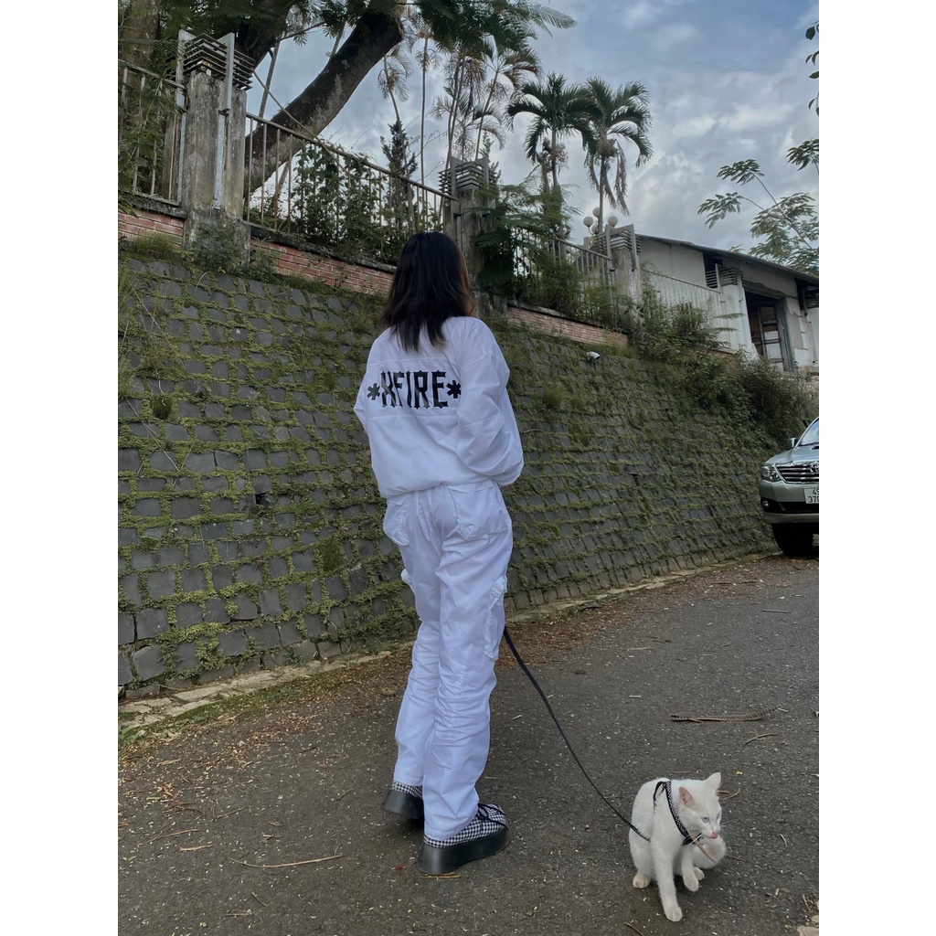 Quần Dài White Nylon Pants by Xfire