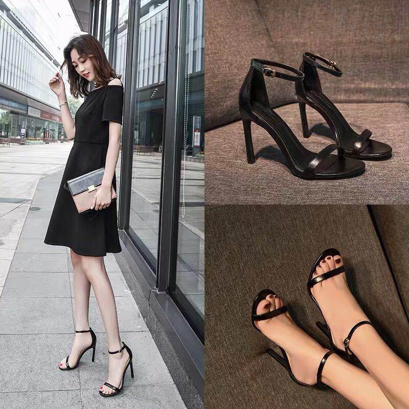 [LOẠI 1] Giày cao gót, sandal nữ , dép sandal nữ cao gót, Ngọc Trinh cao 9p quai mảnh cực sang chảnh G2D - Form chuẩn