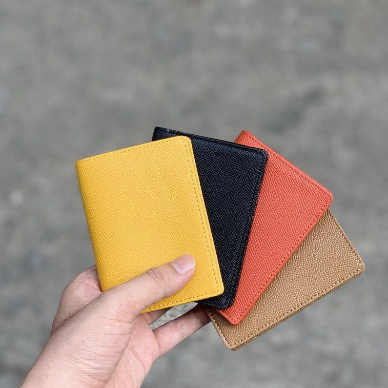 Ví Da Thật Lagom – Gập Đôi Dáng Đứng – Da Epsom Cao Cấp – Mini ID Wallet | BigBuy360 - bigbuy360.vn