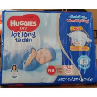 Tã dán sơ sinh Huggies NB74 (dưới 5kg) - Gói 74 miếng