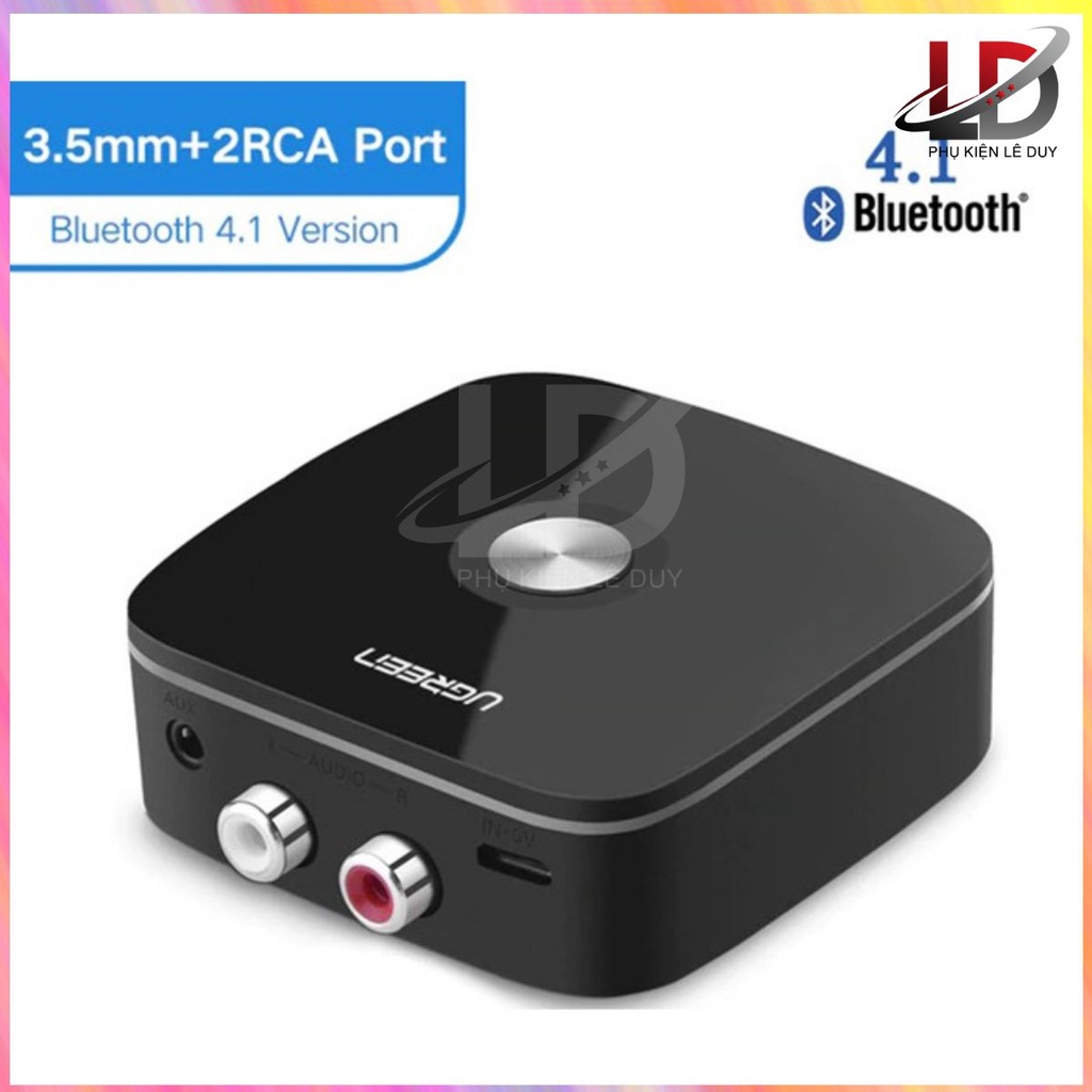 Thiết bị thu Bluetooth 4.1 Music Receiver cho loa, âm ly UGREEN 30445 cao cấp [Free ship]