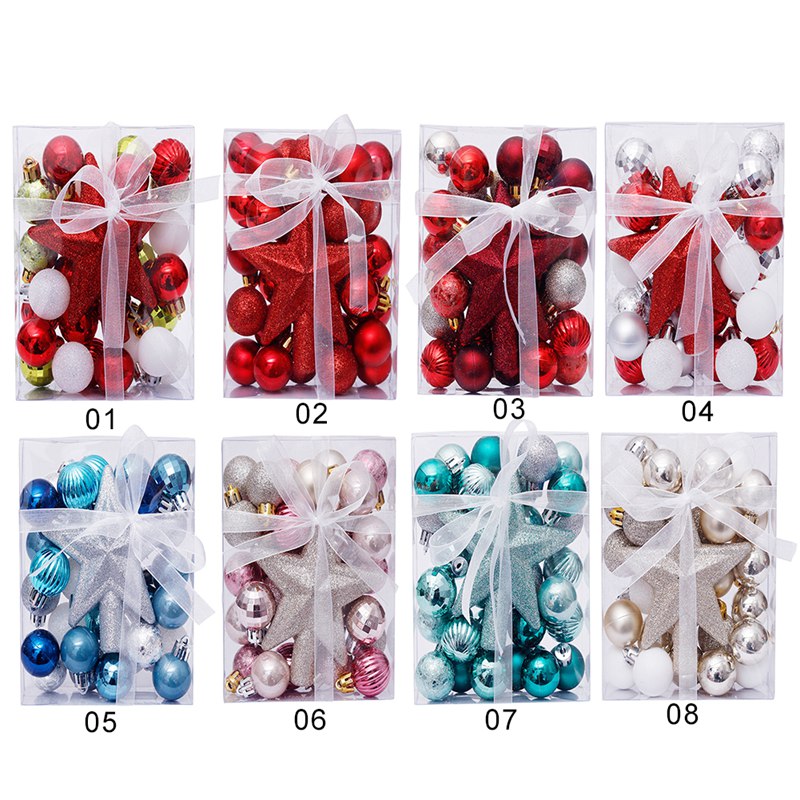 Tmdbyx Bộ 30 Quả Châu Trang Trí Cây Thông Giáng Sinh