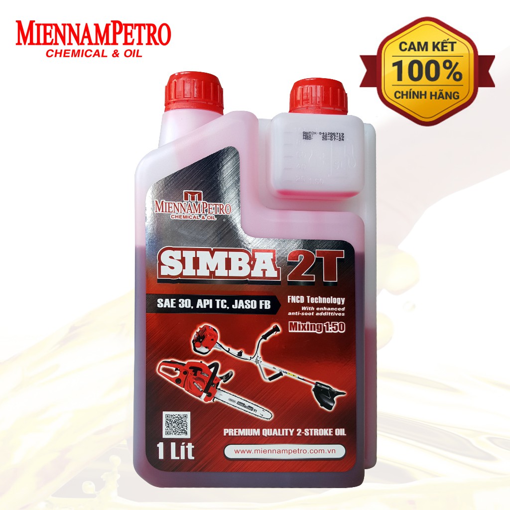Dầu nhớt MiennamPetro SIMBA 2T 1L